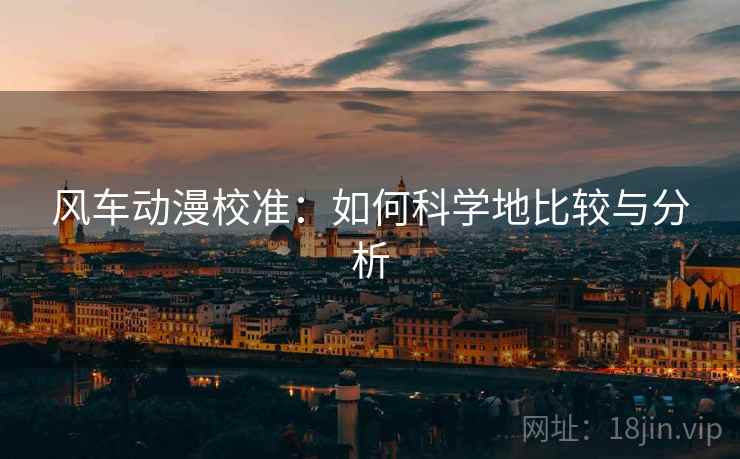 风车动漫校准：如何科学地比较与分析