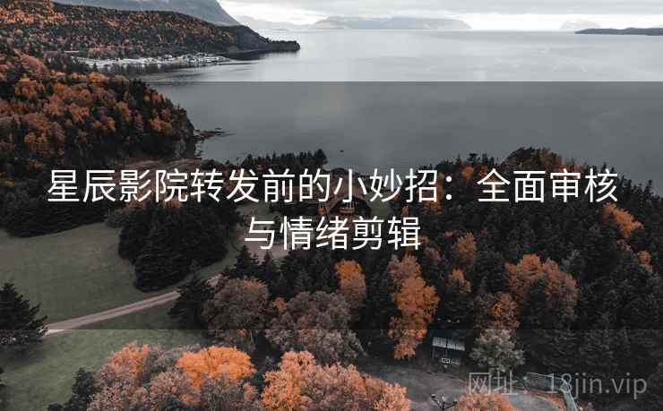 星辰影院转发前的小妙招：全面审核与情绪剪辑